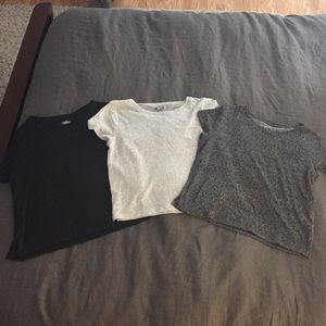 Set of 3 Aerie Super Soft T-Shirts Size L